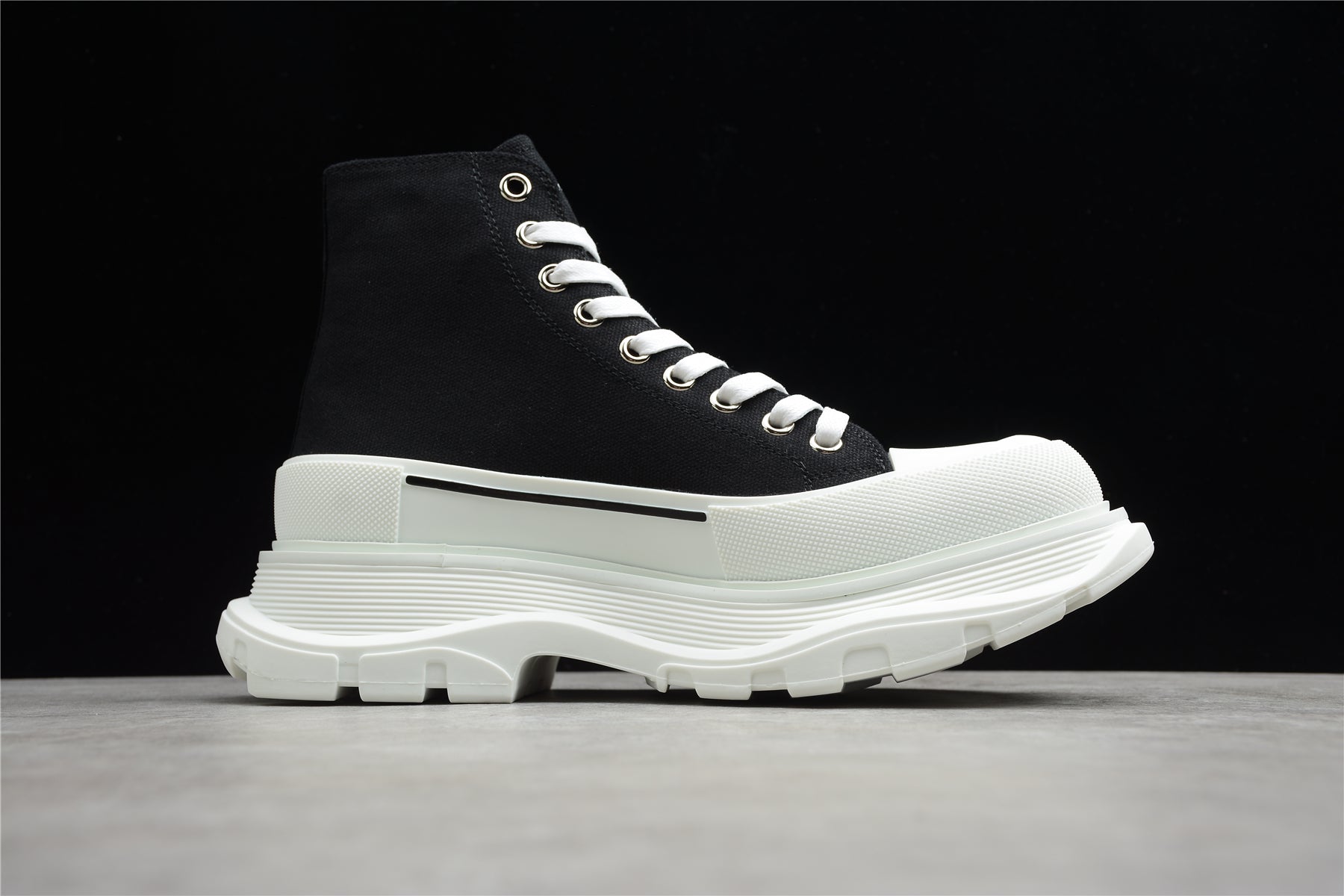 Alexander McQueen Tread Slick Boots 'Black White' - Best Reps Website 2025