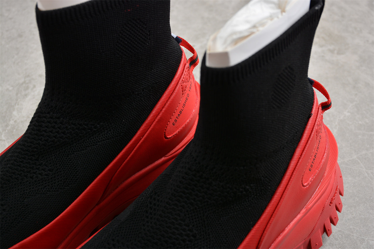 Moncler Trailgrip Sock Sneakers 'Black/Red' - Best Reps Website 2025
