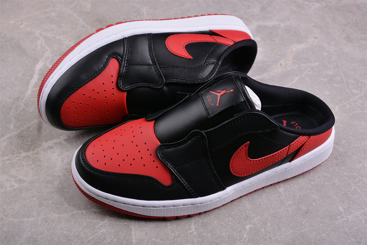 Air Jordan 1 Low Golf "Bred" Mule