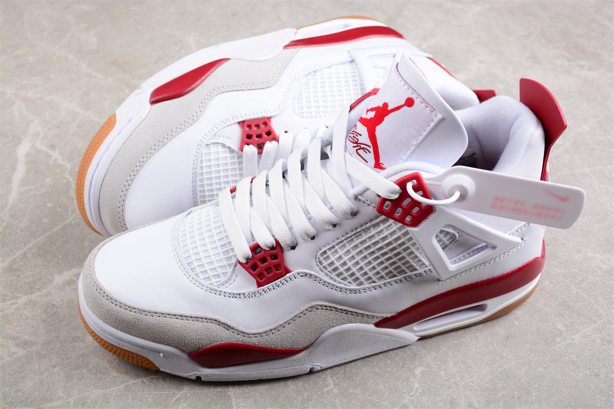 Nike SB x Jordan Air Jordan 4 "Sapphire" White Red - Best Reps Website 2025