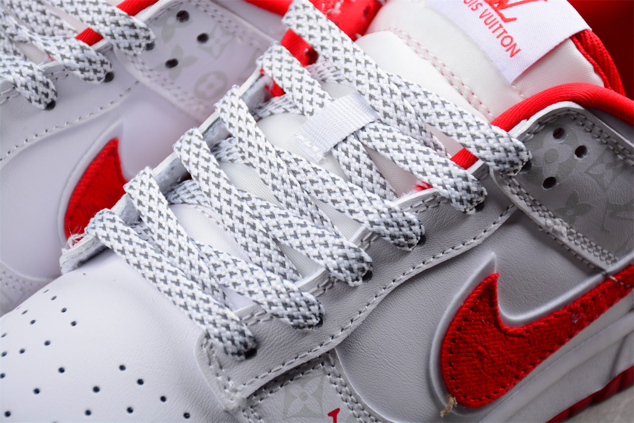 Nike Dunk Low x Louis Vuitton White Red - Best Reps Website 2025