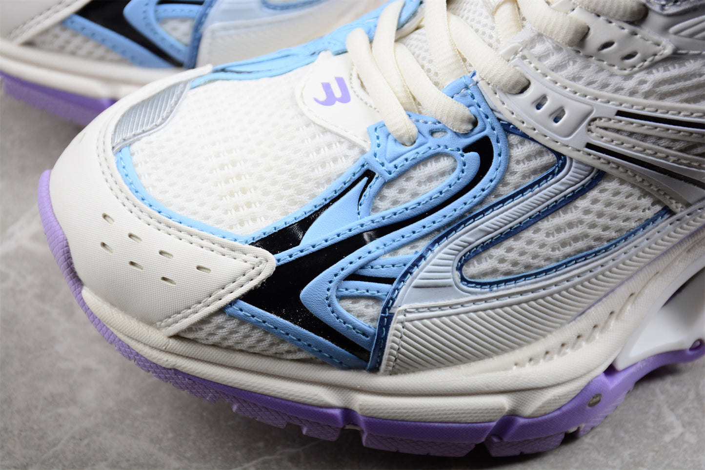 Balenciaga X-Pander Sneaker in White/Purple/Blue - Best Reps Website 2025