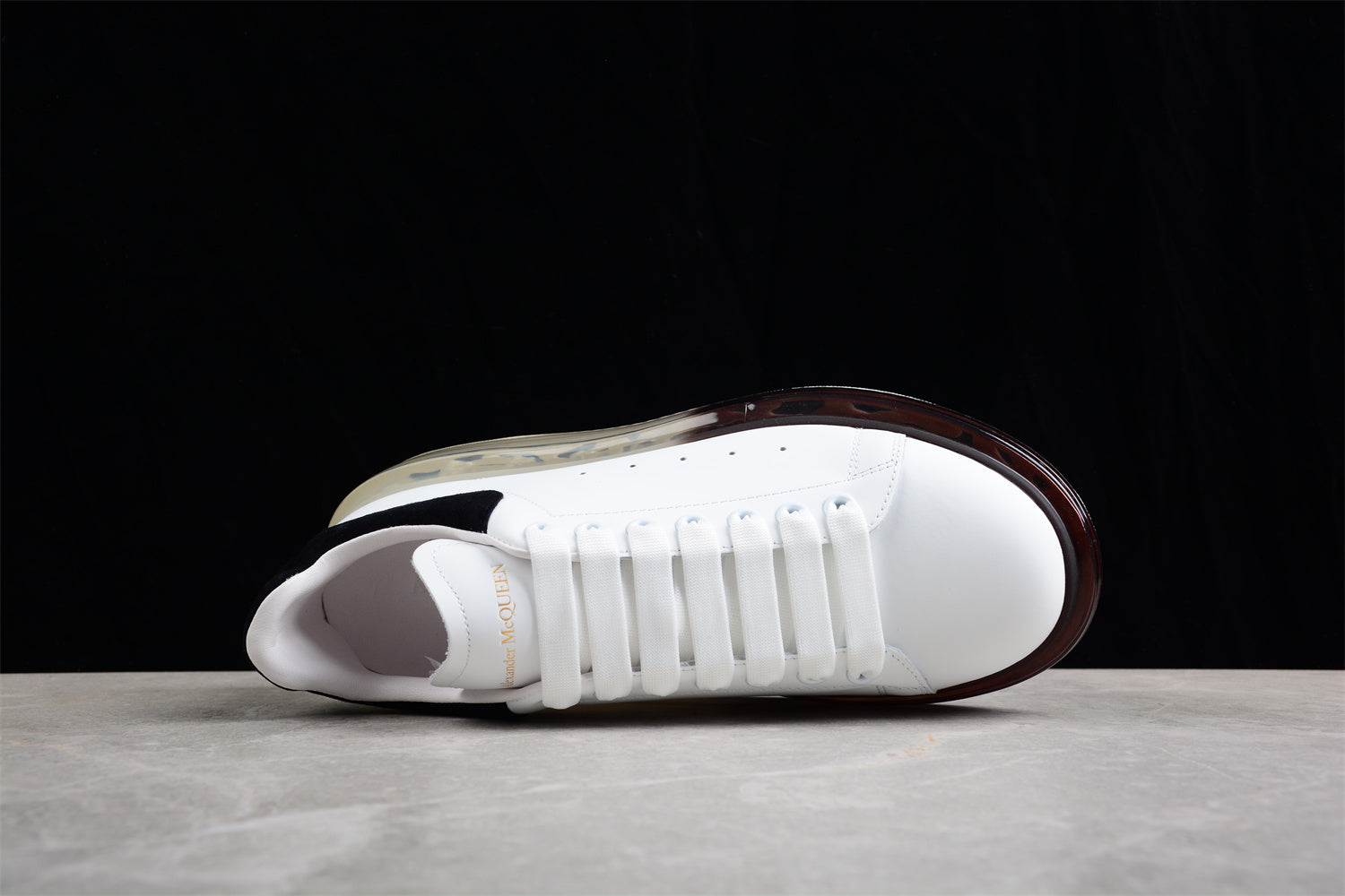 Alexander McQueen Oversized Air Sole Sneaker in White/Black - Best Reps Website 2025