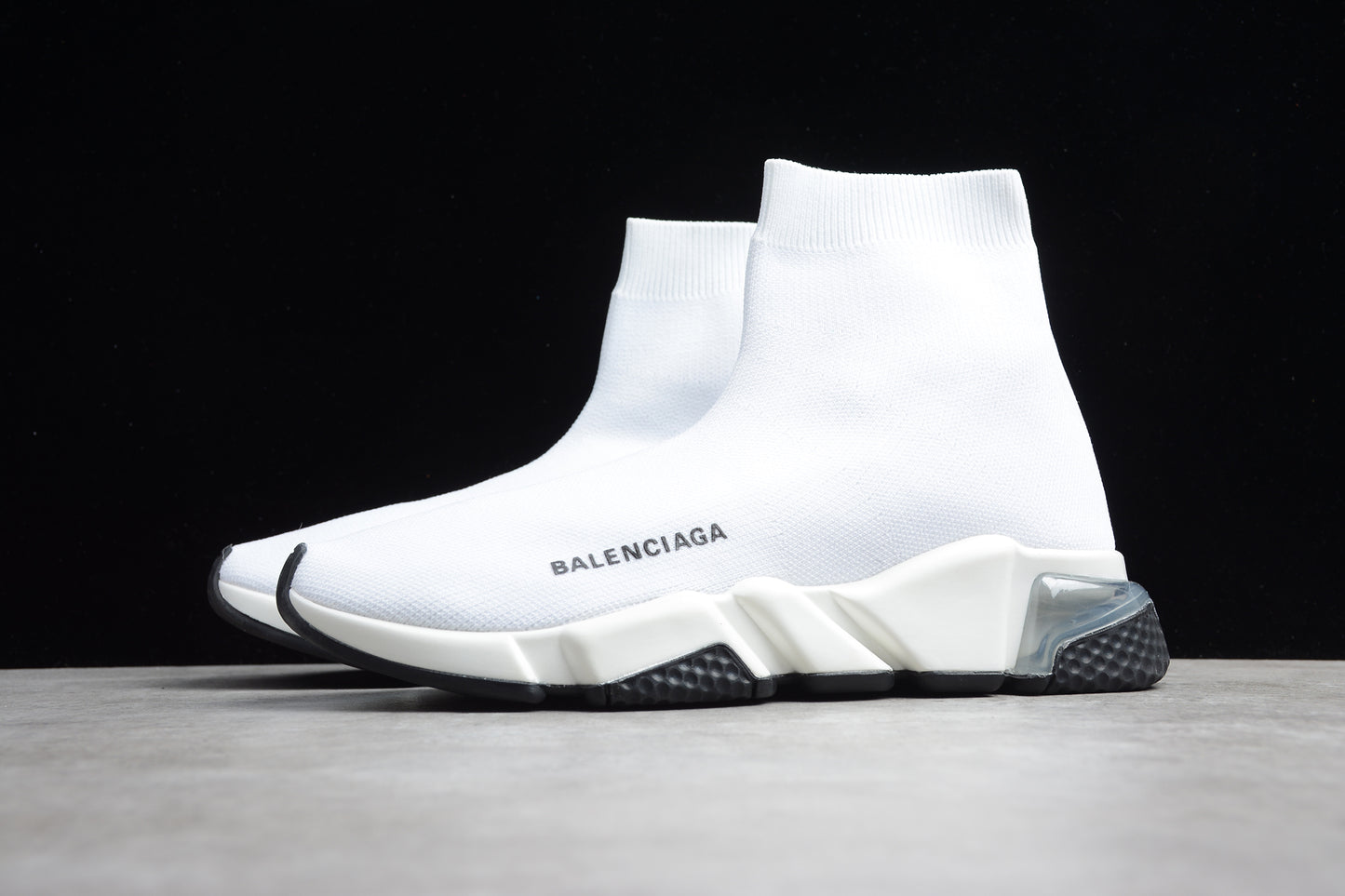 Balenciaga Off White Knit Fabric Speed Trainer Sneakers - Best Reps Website 2025