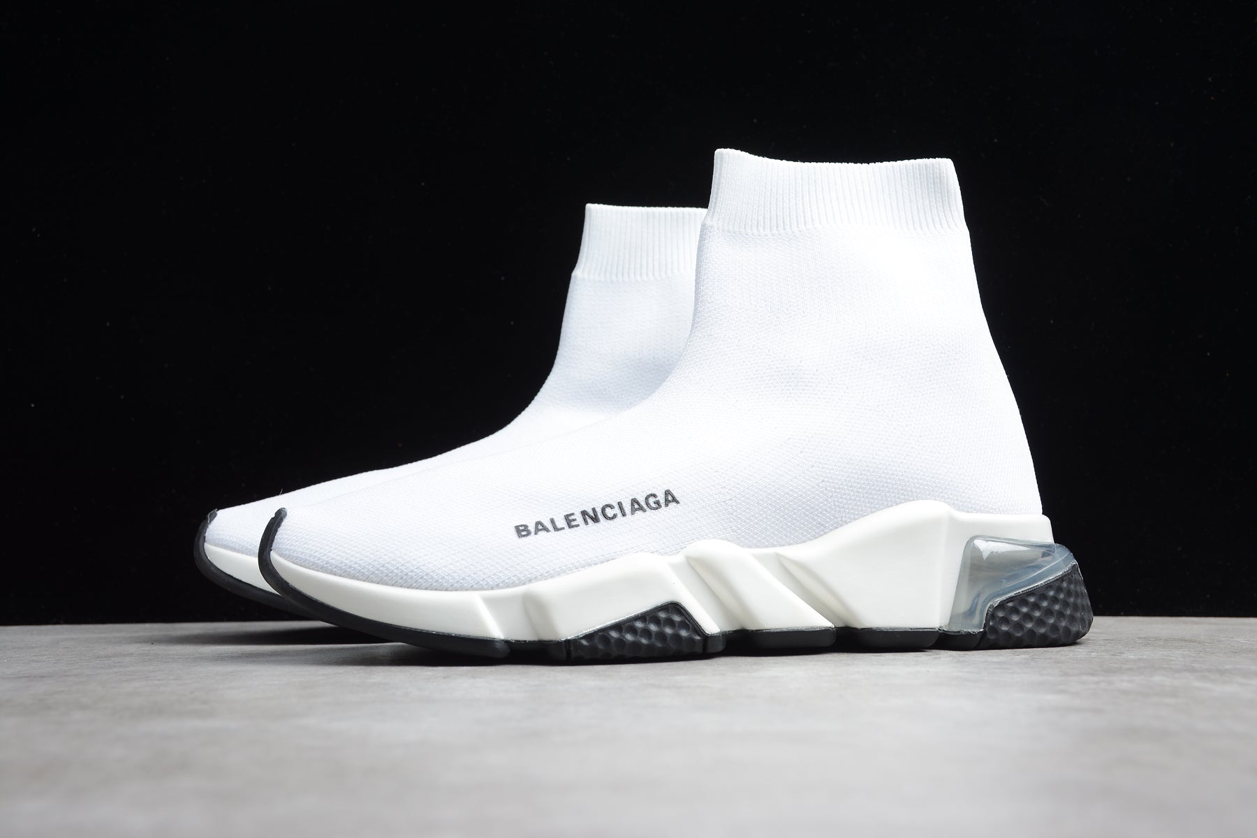 Balenciaga Off White Knit Fabric Speed Trainer Sneakers - Best Reps Website 2025