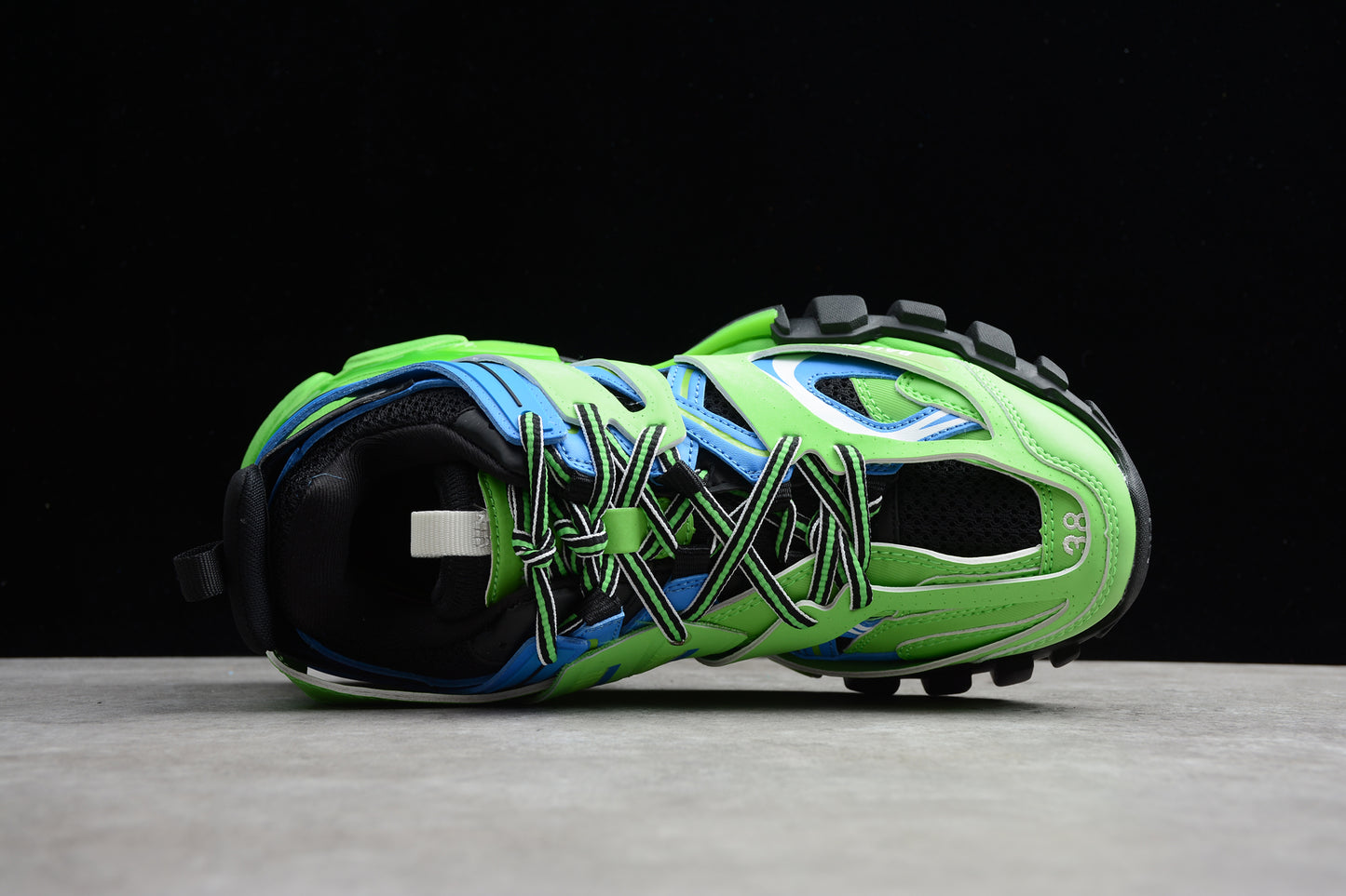  Balenciaga Track Low Sneakers in Blue/Green 