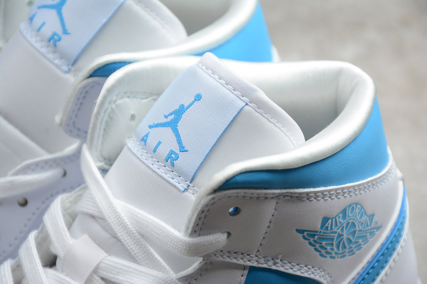 Nike Air Jordan 1 Mid "UNC White Dark Powder Blue" - Best Reps Website 2025