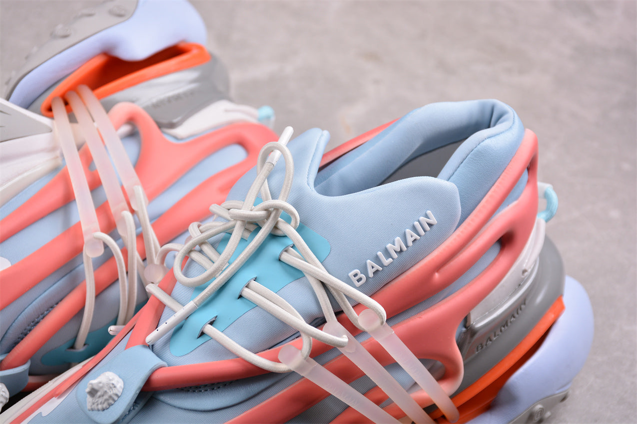 Balmain Unicorn Sneakers Light Blue/White – Neoprene &amp; Leather - Best Reps Website 2025