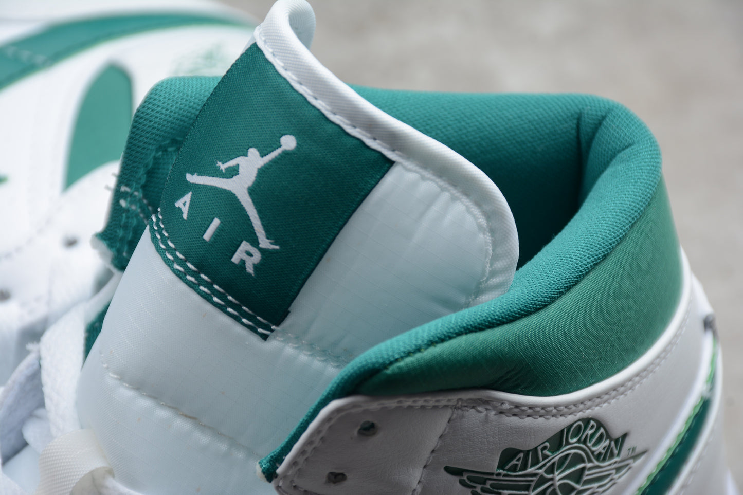 Air Jordan 1 Mid "White/Mystic Green" - Best Reps Website 2025