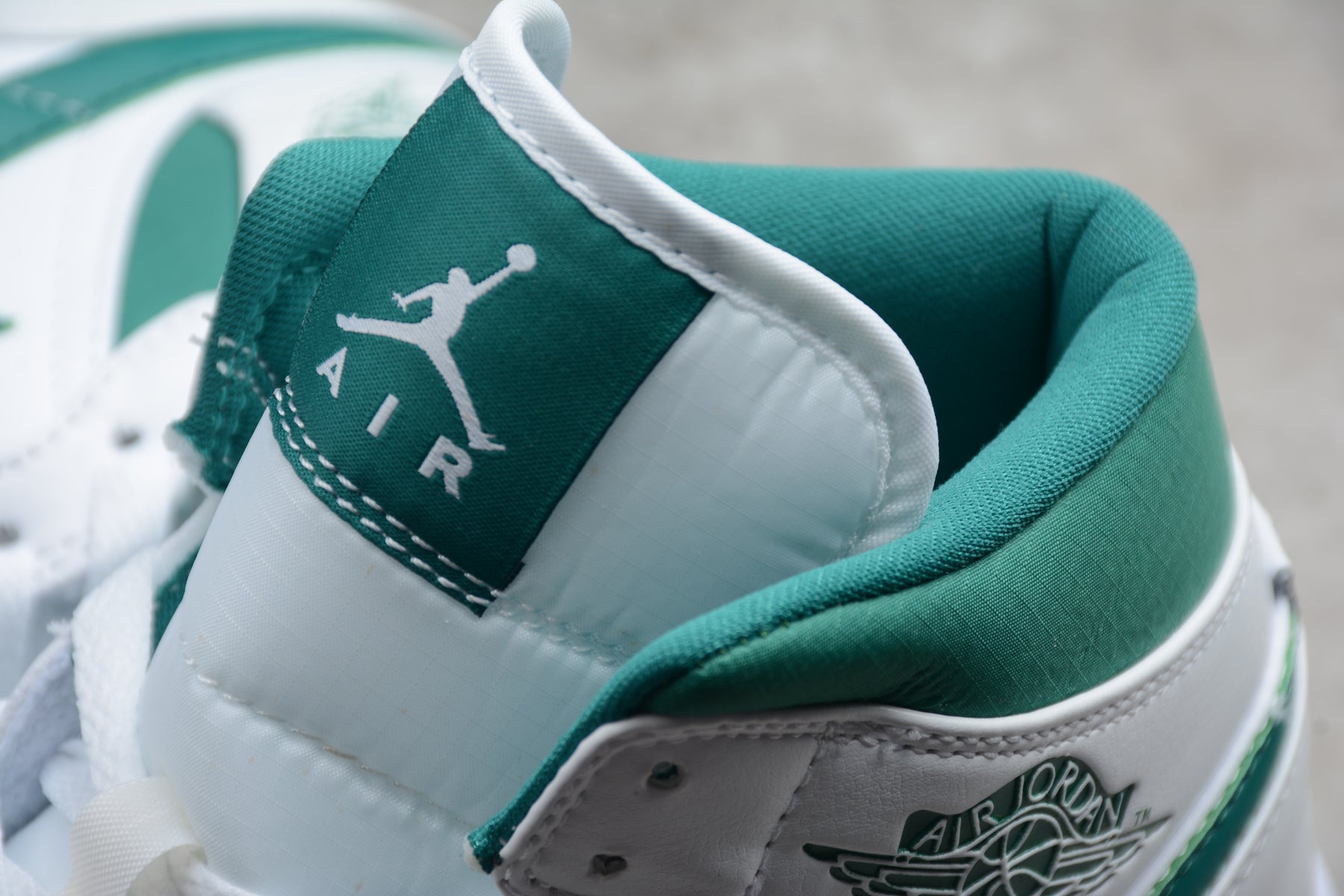 Air Jordan 1 Mid "White/Mystic Green" - Best Reps Website 2025