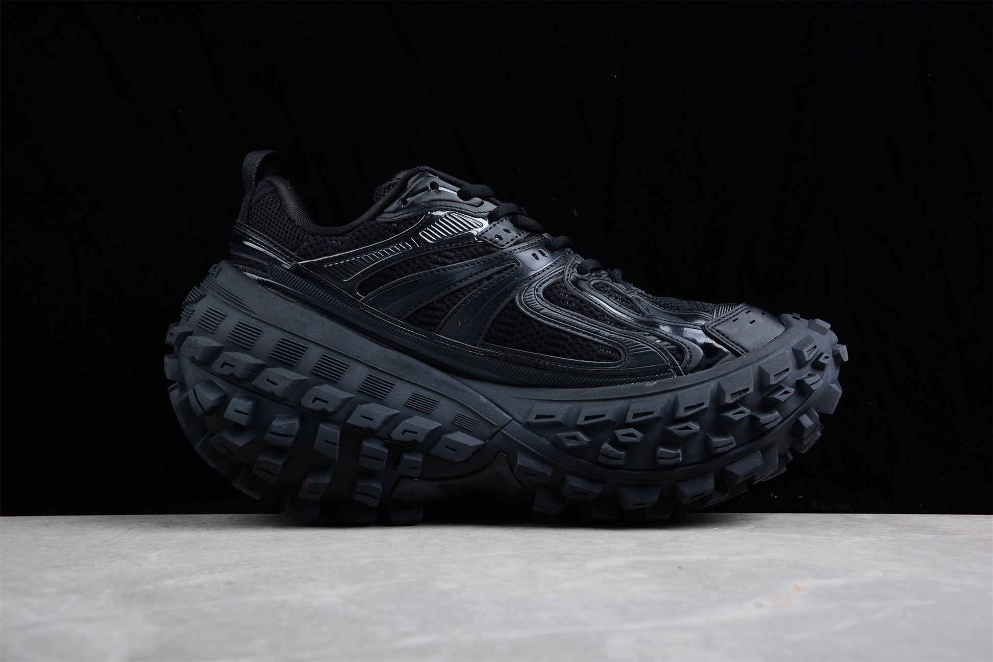 Balenciaga Defender Rubber Platform Sneakers in Black - Best Reps Website 2025