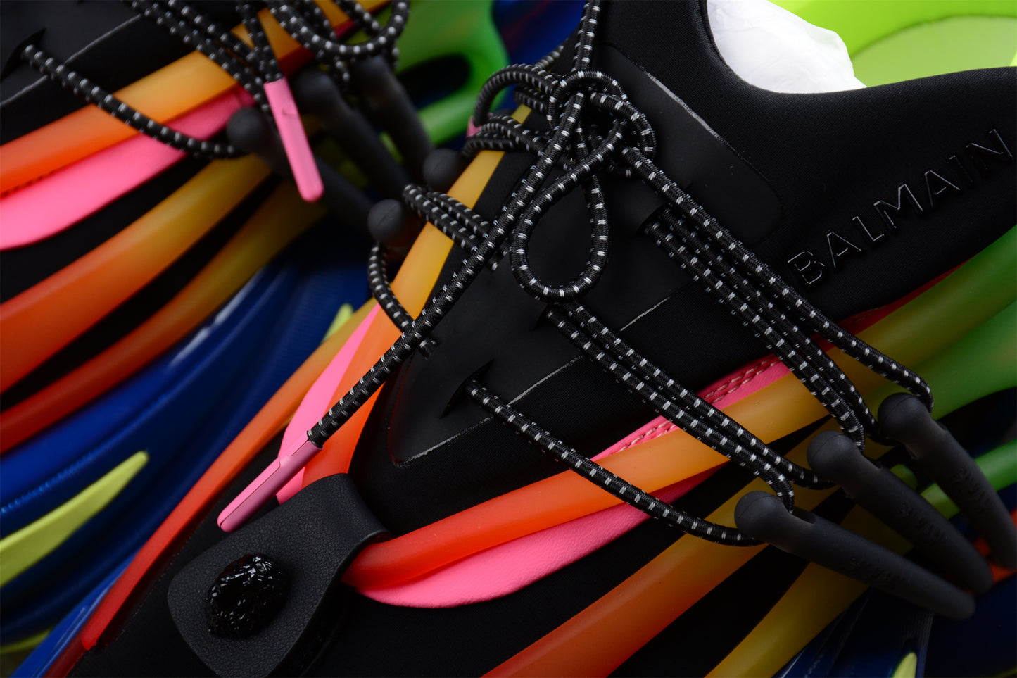 Balmain Unicorn Low-Top Sneakers in Multicolor – Neoprene &amp; Leather - Best Reps Website 2025
