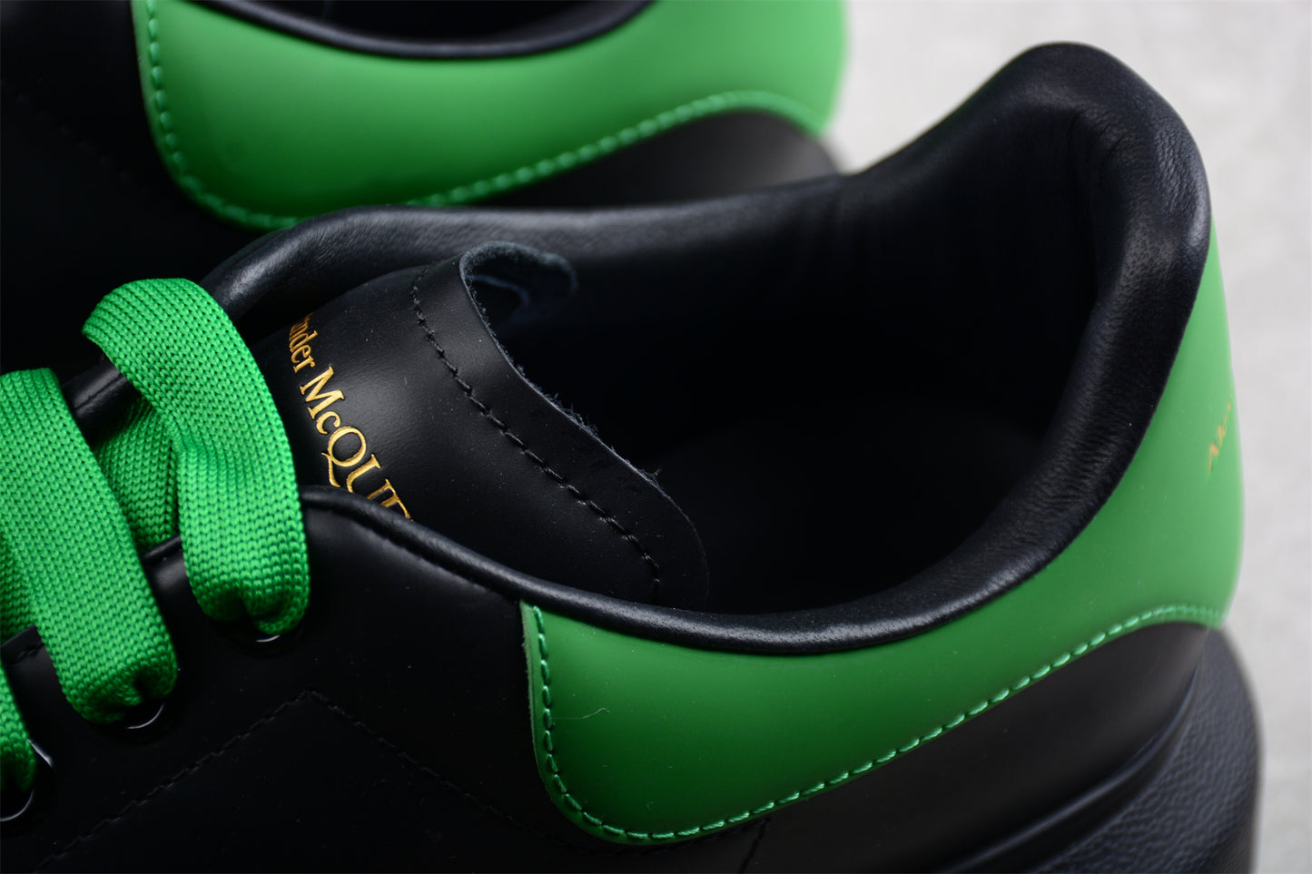 Alexander McQueen Oversized Sneaker in Black/Green - Best Reps Website 2025