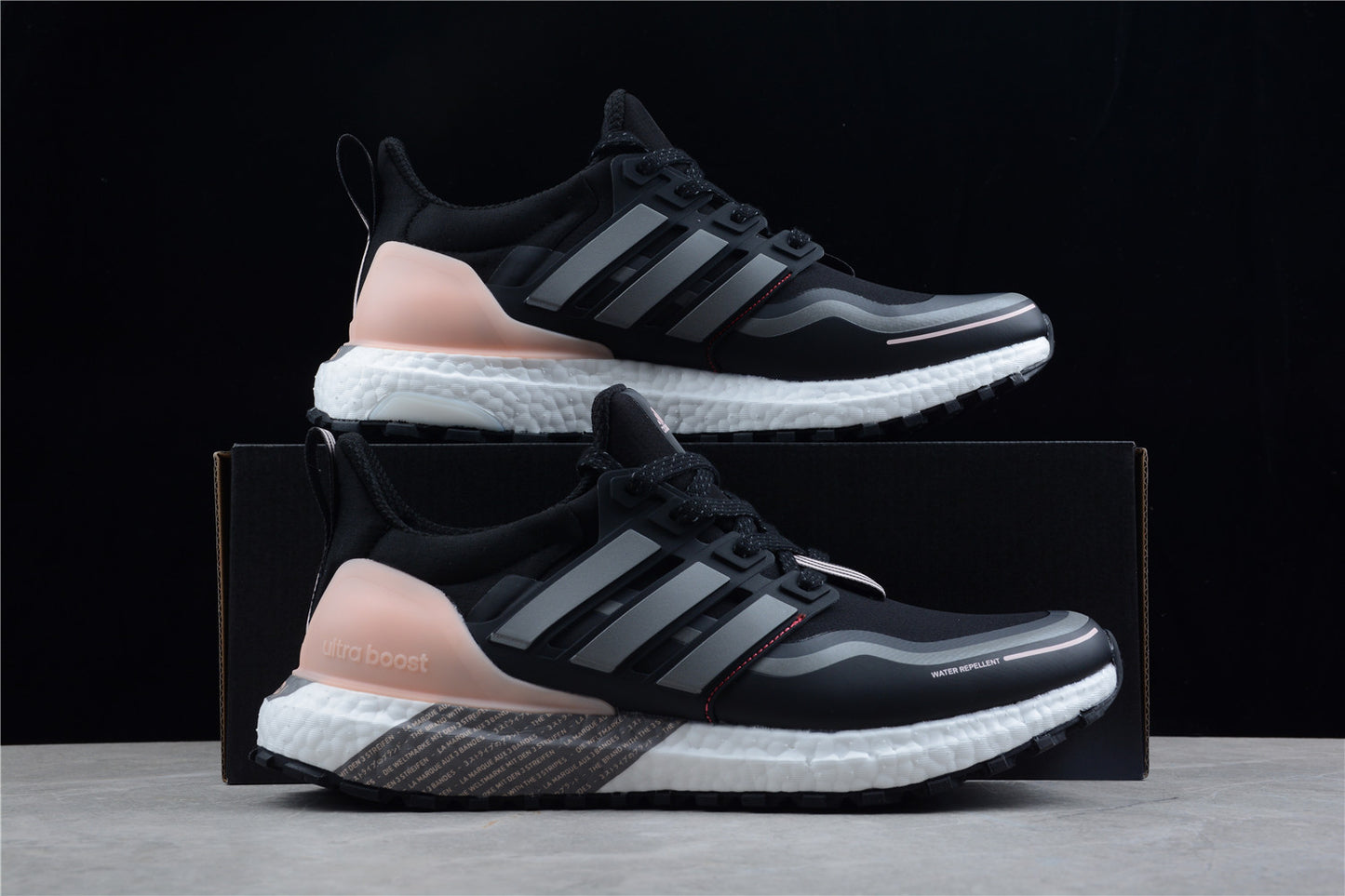 adidas Ultraboost Guard Women's Running Shoes in Black/Grey/Pink - Best Reps Website 2025