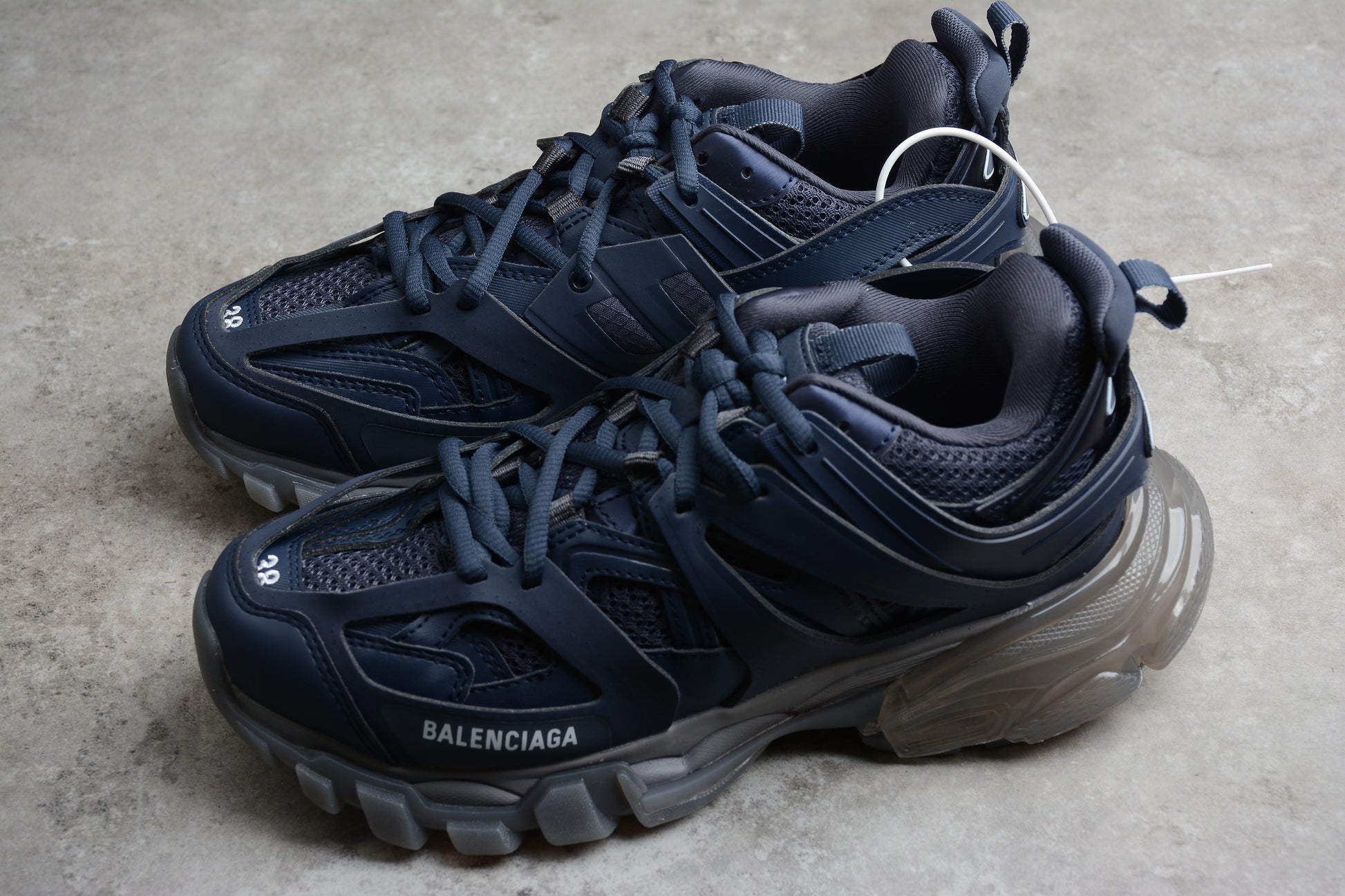 Balenciaga Track Clear Sole Trainers – Navy Blue - Best Reps Website 2025