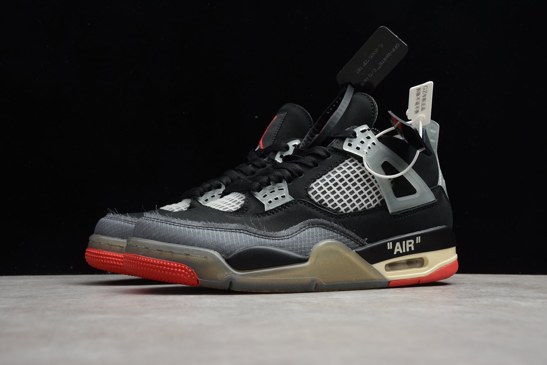 Off-White x Air Jordan 4 “Bred” - Best Reps Website 2025
