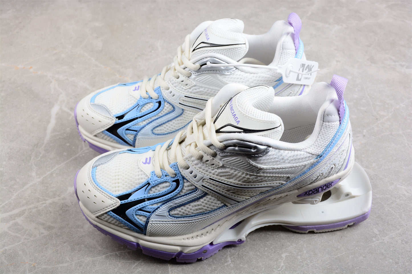Balenciaga X-Pander Sneaker in White/Purple/Blue - Best Reps Website 2025