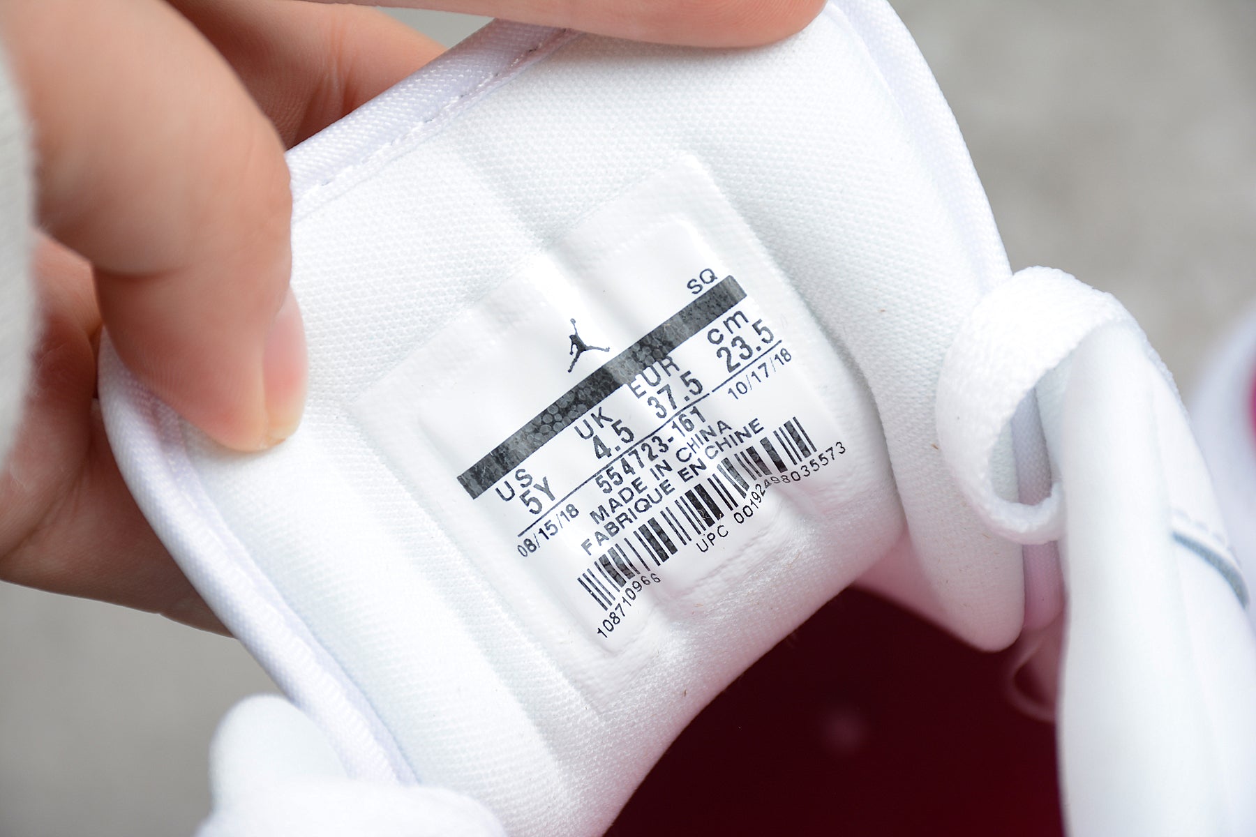 Nike Air Jordan 1 Low GS "White True Berry"