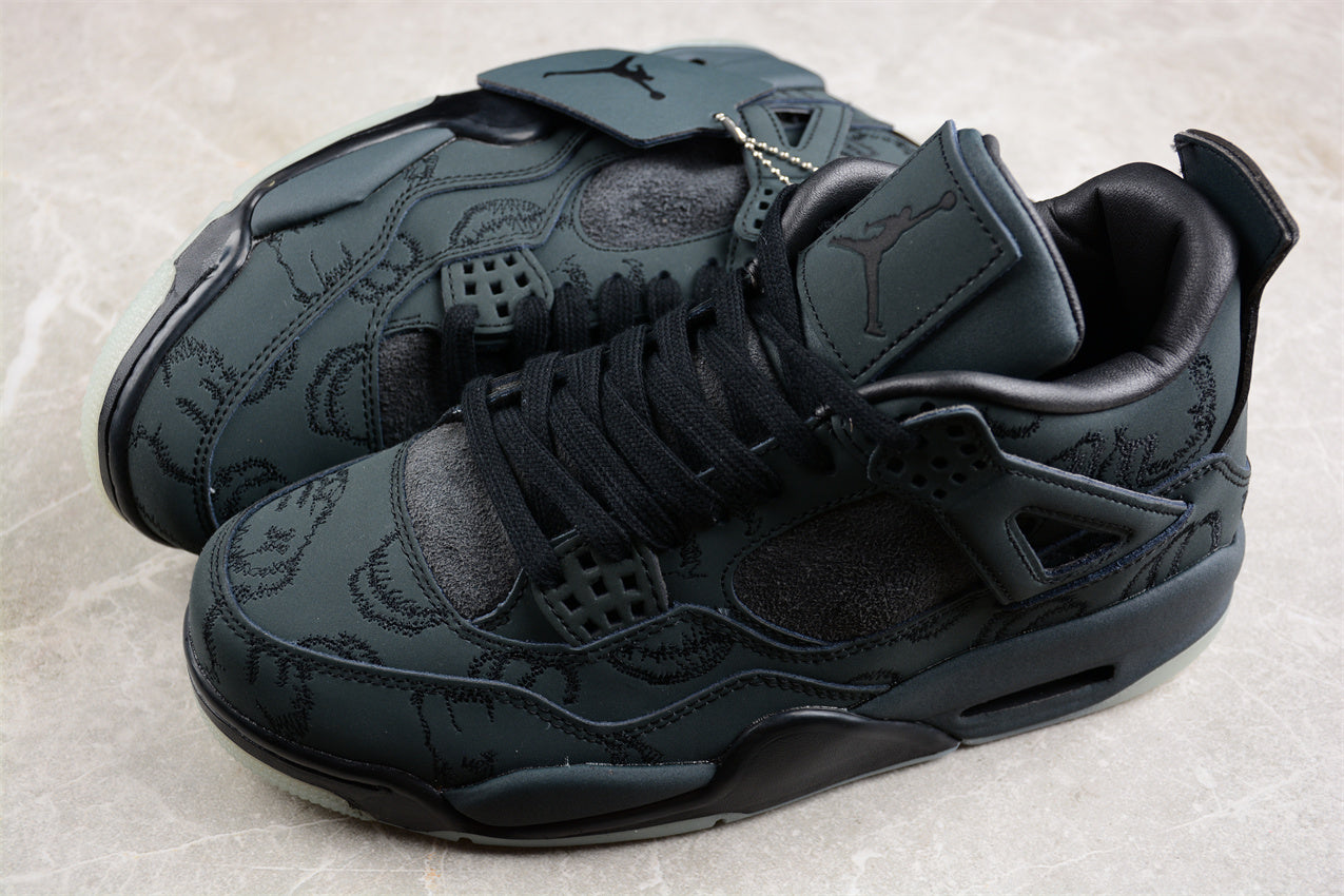 KAWS x Air Jordan 4 Retro "Black" - Best Reps Website 2025