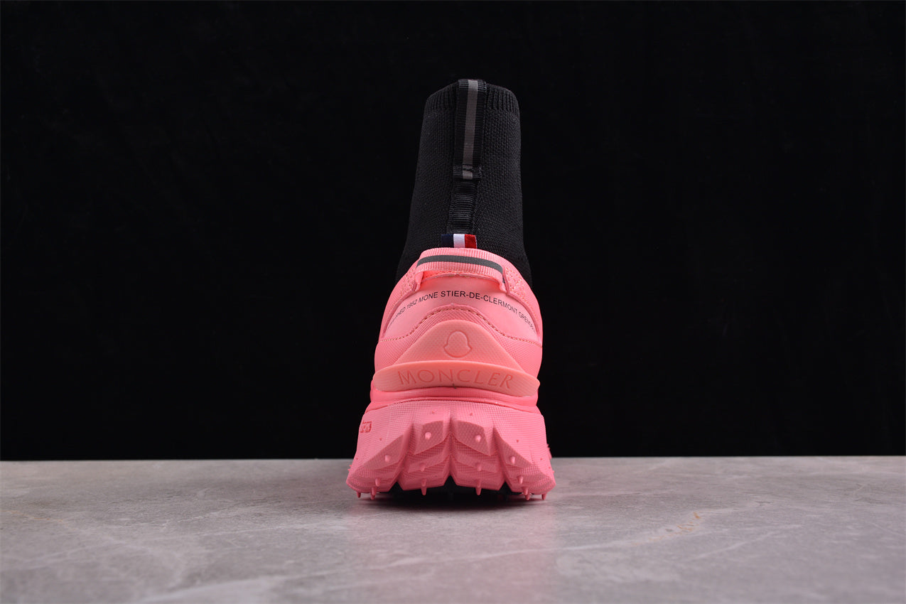 Moncler Trailgrip Sock Sneakers 'Black/Pink' - Best Reps Website 2025