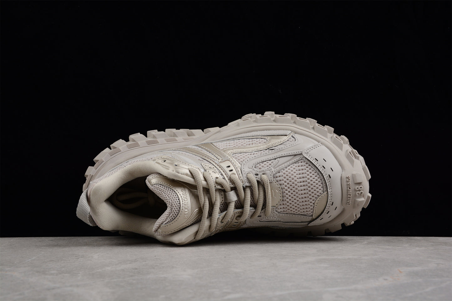 Balenciaga Defender Rubber Platform Sneakers in Beige - Best Reps Website 2025