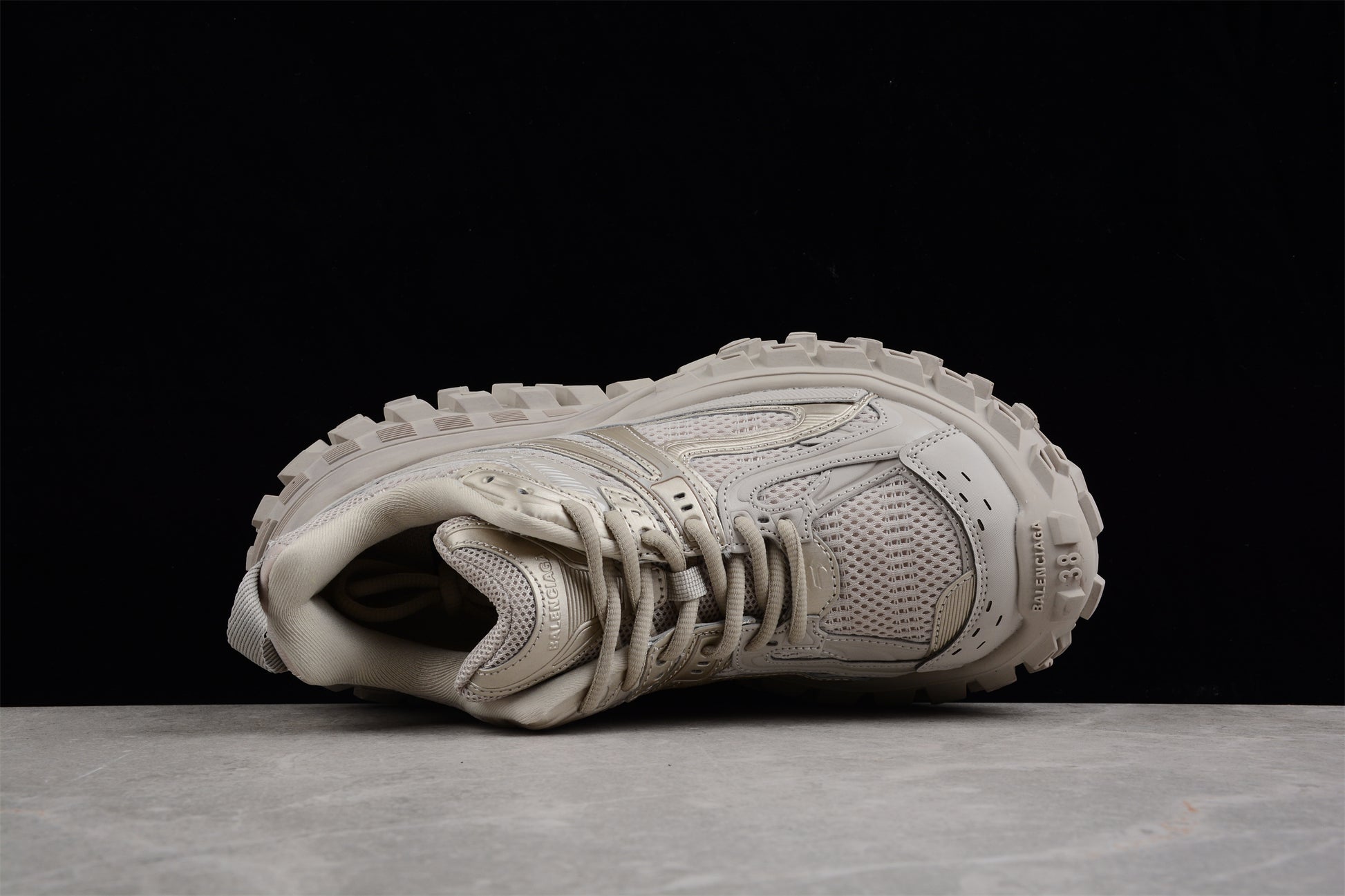 Balenciaga Defender Rubber Platform Sneakers in Beige - Best Reps Website 2025