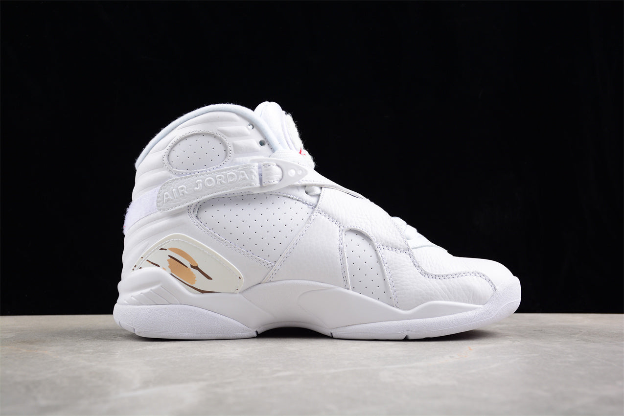  Air Jordan 8 Retro "OVO" White 