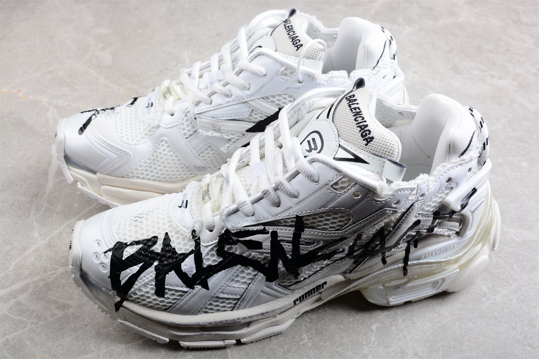 Balenciaga Runner Sneaker 'Graffiti - White Black' - Best Reps Website 2025