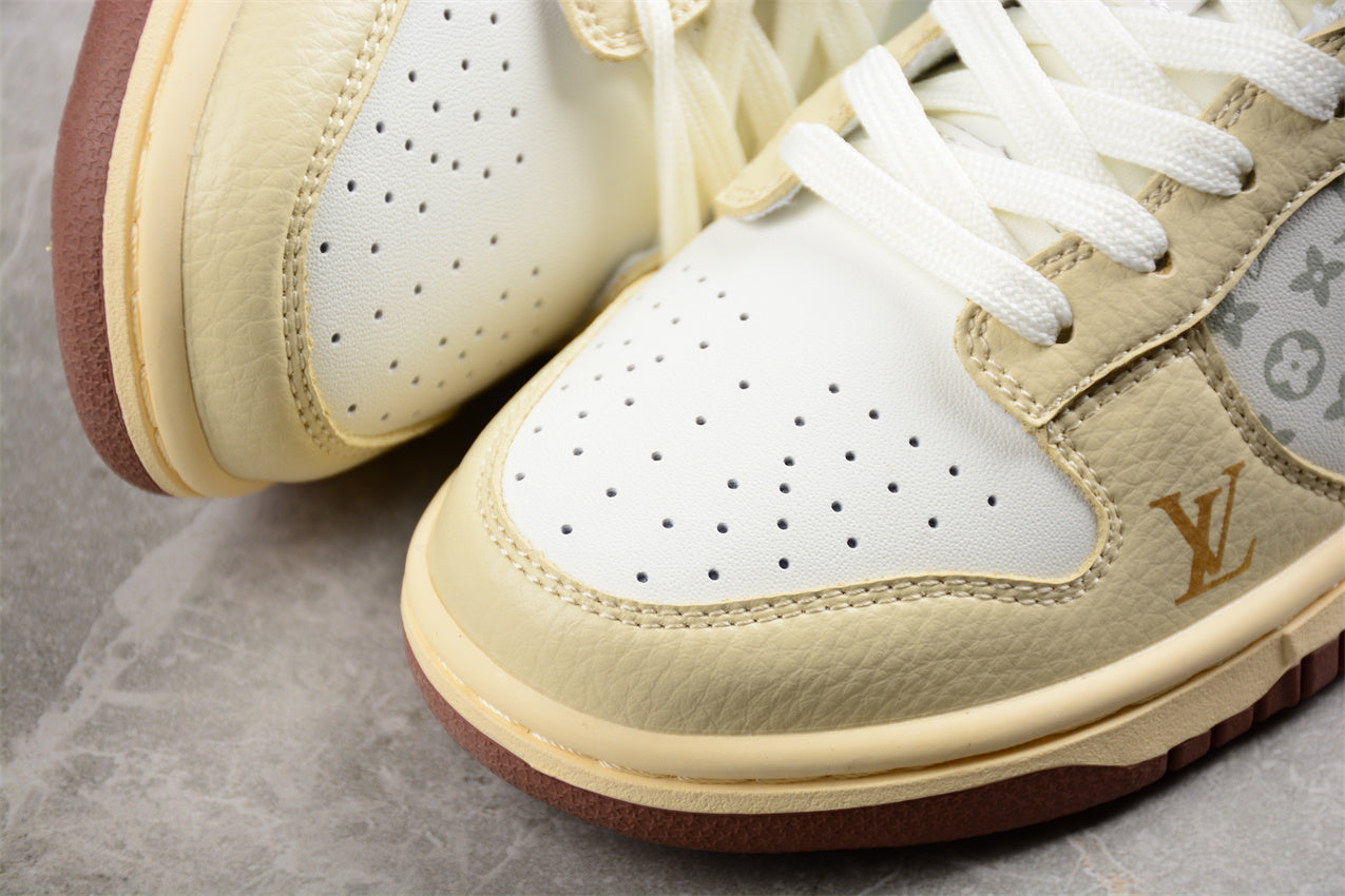LV x Nike SB Dunk Low PRO Beige Green Gold (XD6188-003) - Best Reps Website 2025