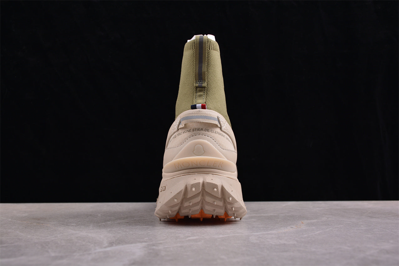 Moncler Trailgrip Sock Sneakers 'Green/Beige' - Best Reps Website 2025