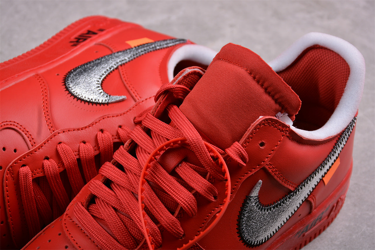 Off-White x Nike Air Force 1 "Brick Red"