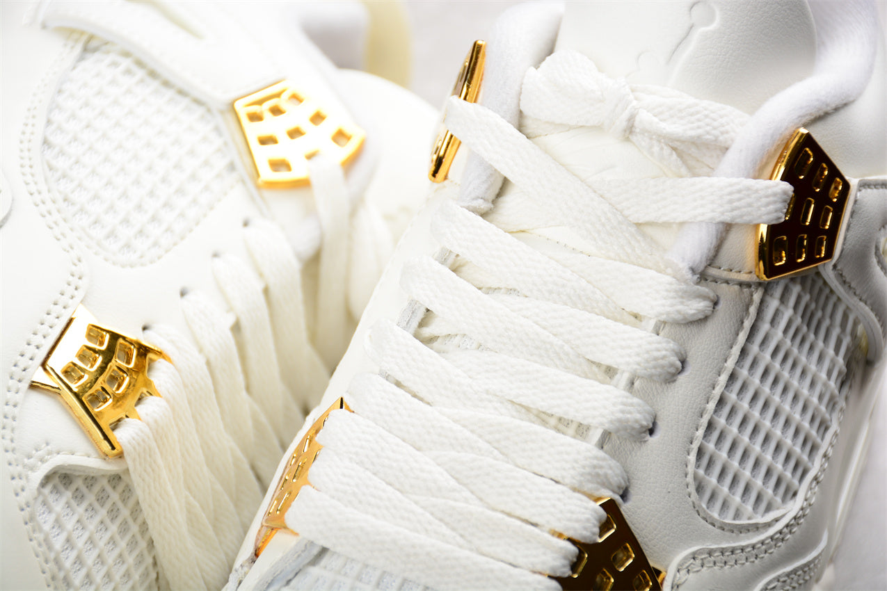 Air Jordan 4 Retro 'White Metallic Gold' - Best Reps Website 2025