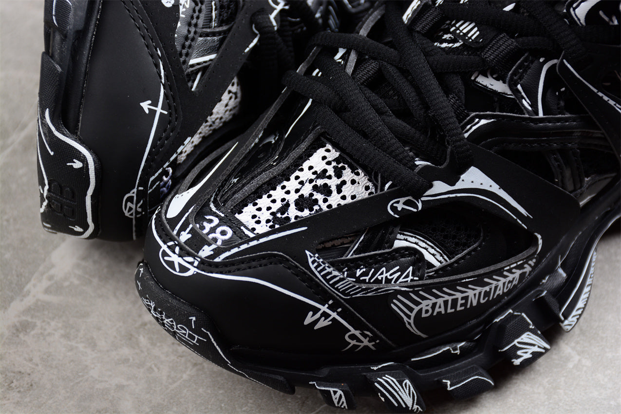 Balenciaga Track Sketch-Print Panelled Sneaker - Best Reps Website 2025