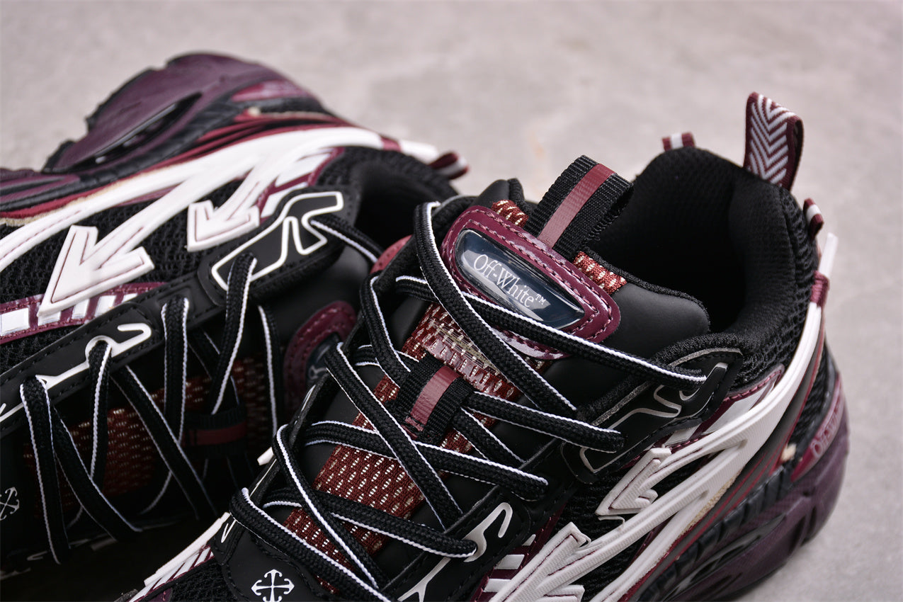 OFF-WHITE Be Right Back Burgundy/White