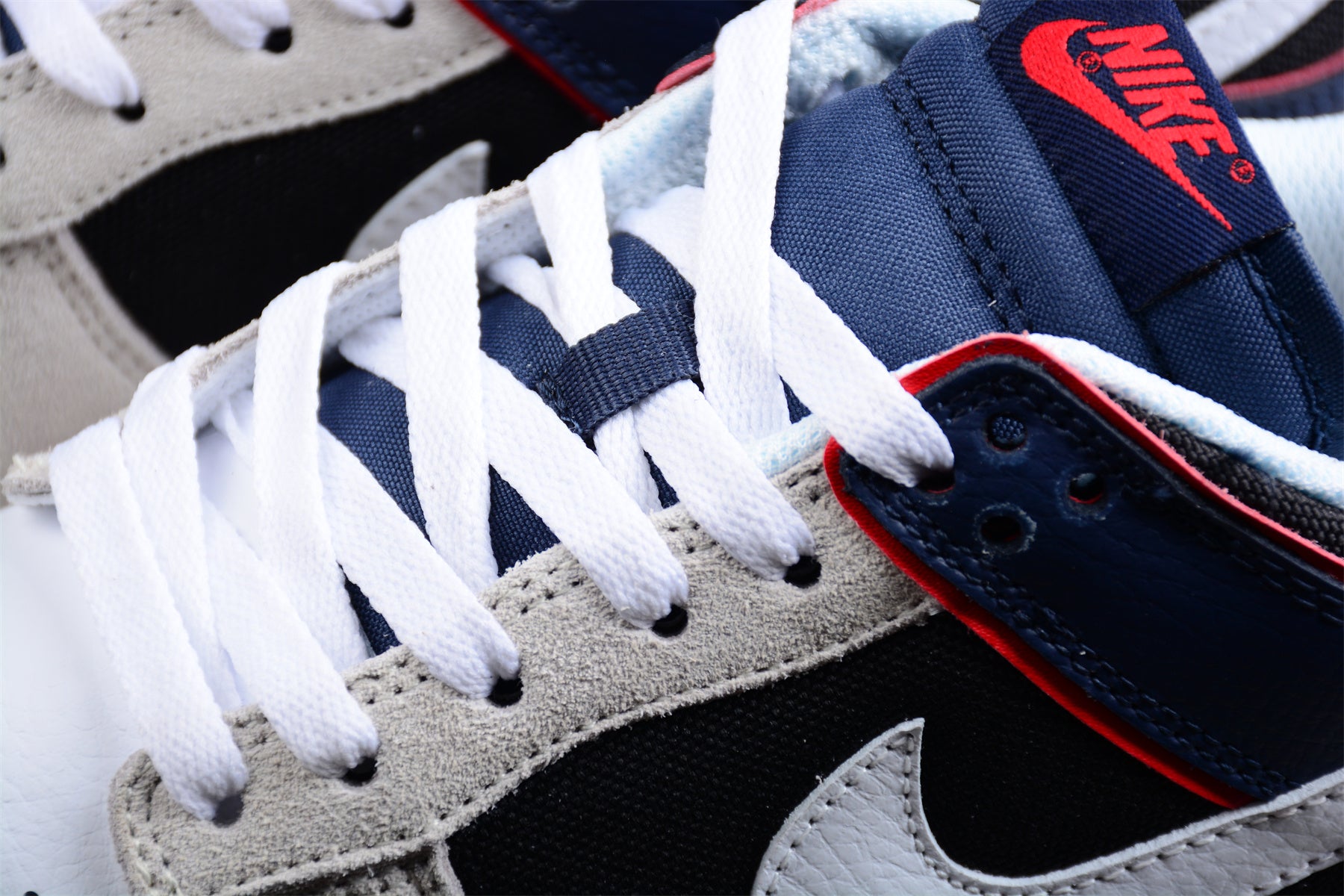Nike SB Dunk Low "Sail Black Navy Red" - Best Reps Website 2025
