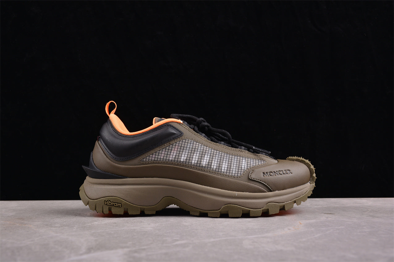 Moncler Trailgrip Lite 2 Low in Olive/Orange - Best Reps Website 2025