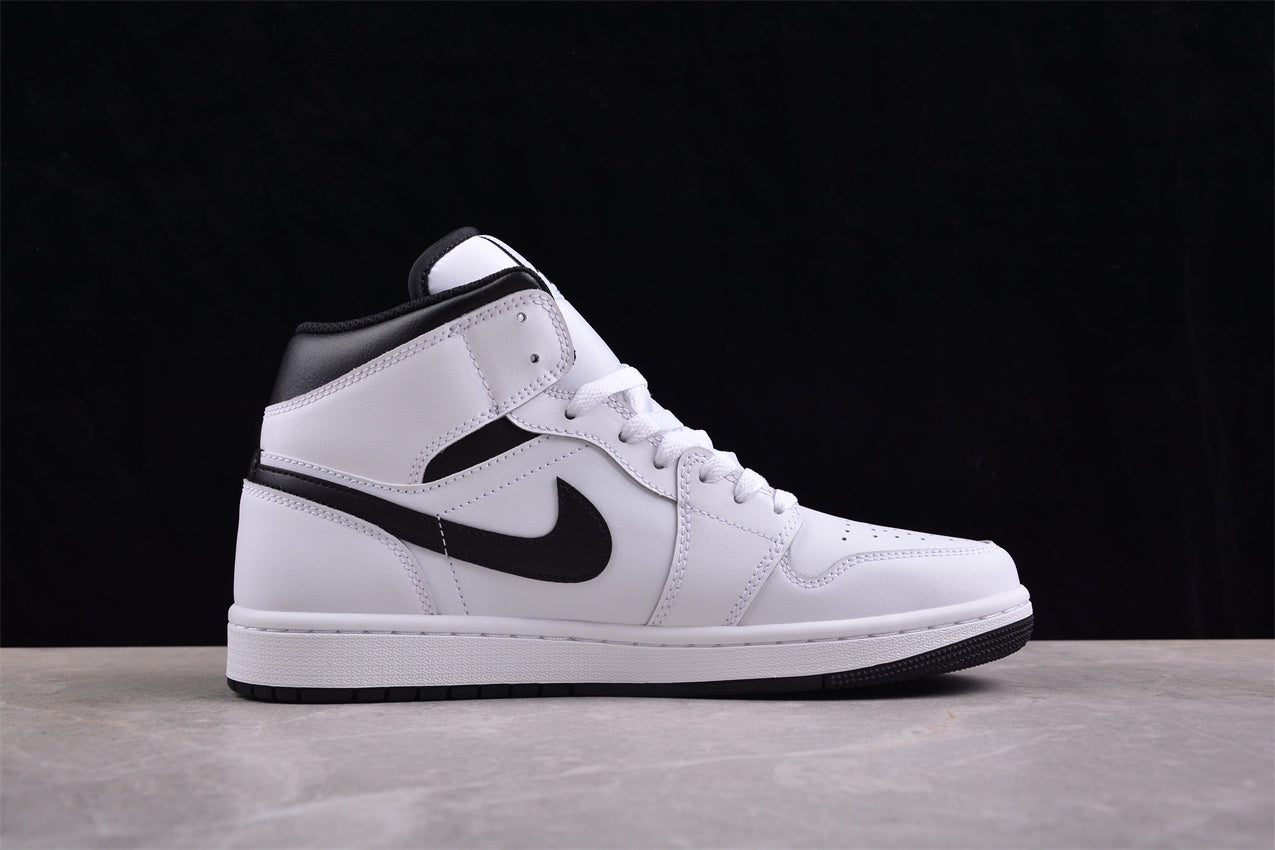 Nike Air Jordan 1 Mid "Reverse Panda" White Black - Best Reps Website 2025