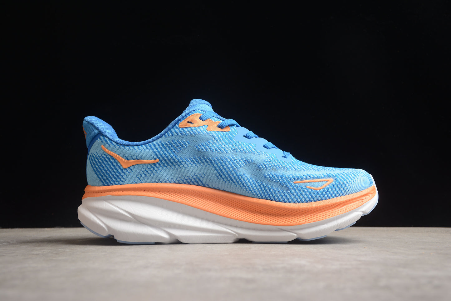 HOKA Clifton 9 in Blue/Orange - Best Reps Website 2025