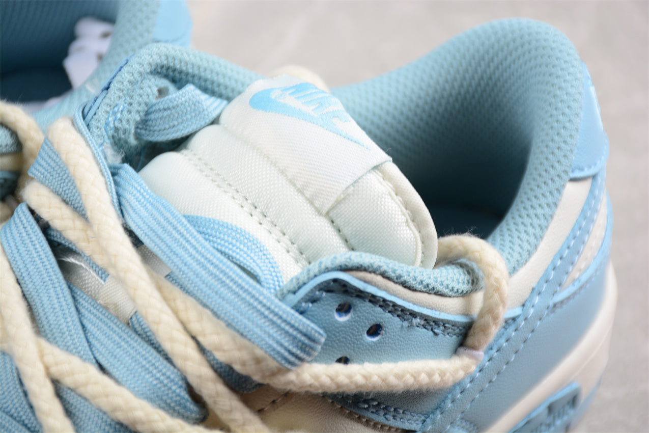 Nike Dunk Low Custom “Baby Blue Cream Rope Lace” - Best Reps Website 2025