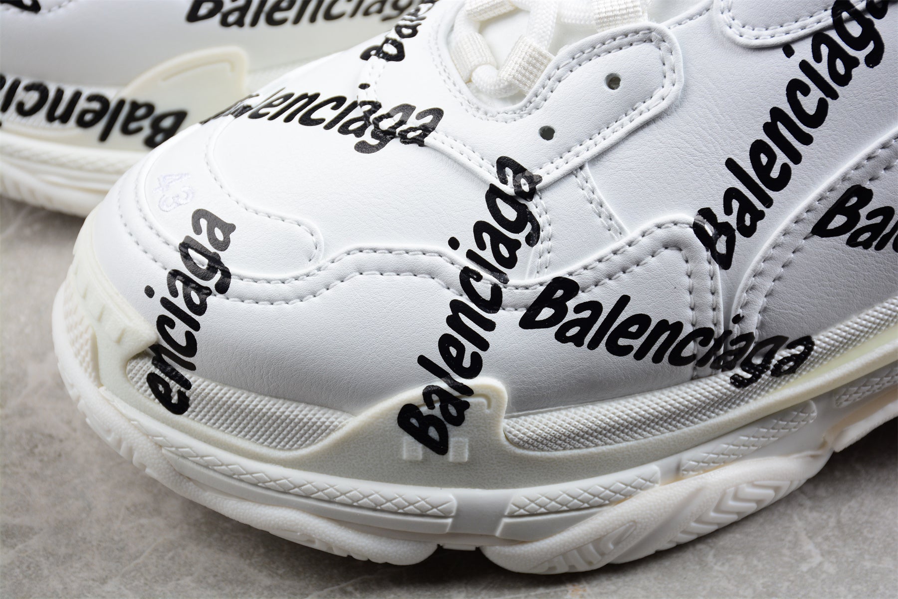 Balenciaga Triple S – Allover Logo White - Best Reps Website 2025