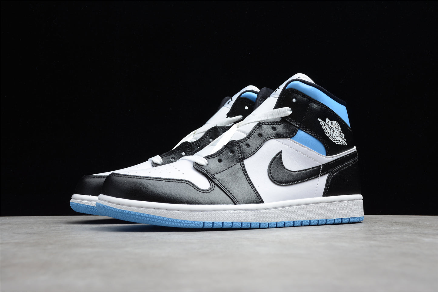 Air Jordan 1 Mid "University Blue Black" - Best Reps Website 2025
