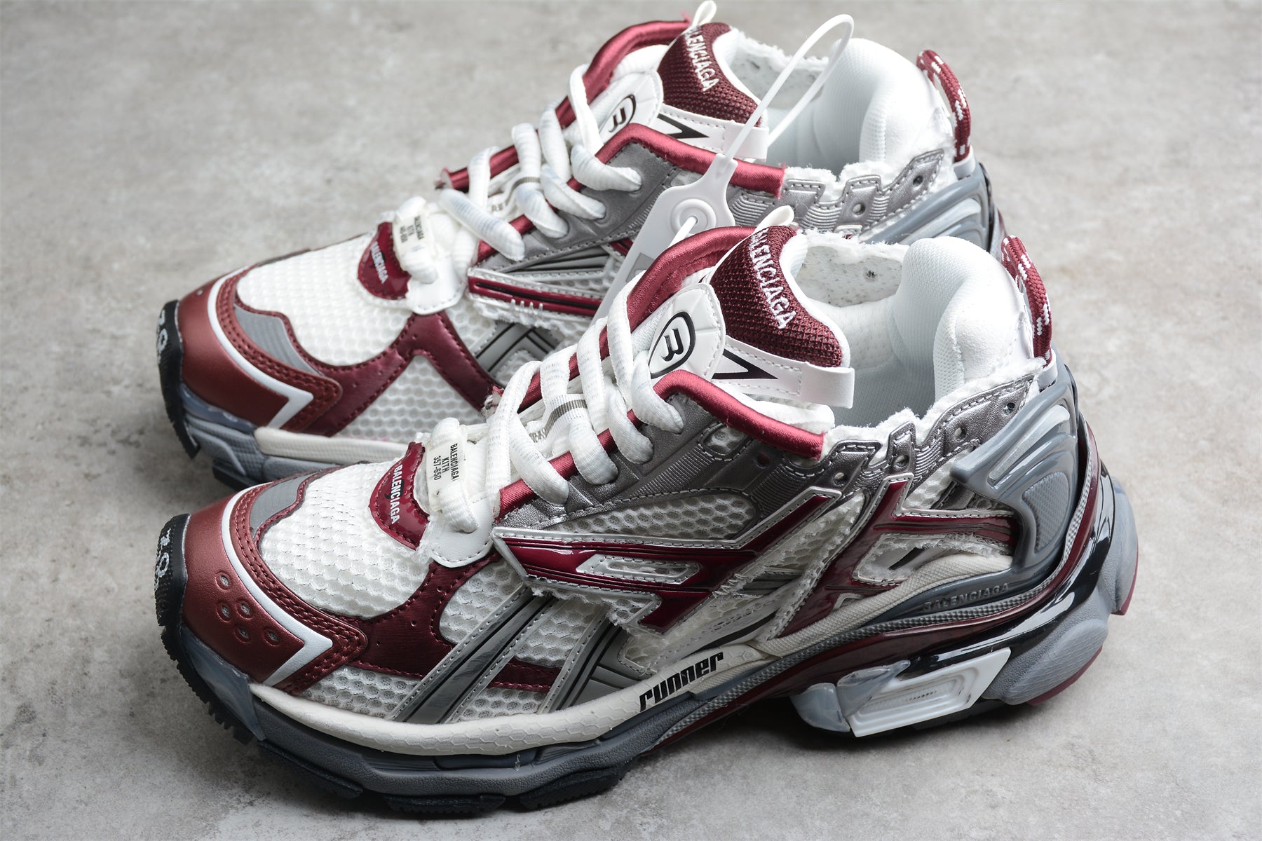 Balenciaga Runner Sneaker in Burgundy/Grey - Best Reps Website 2025
