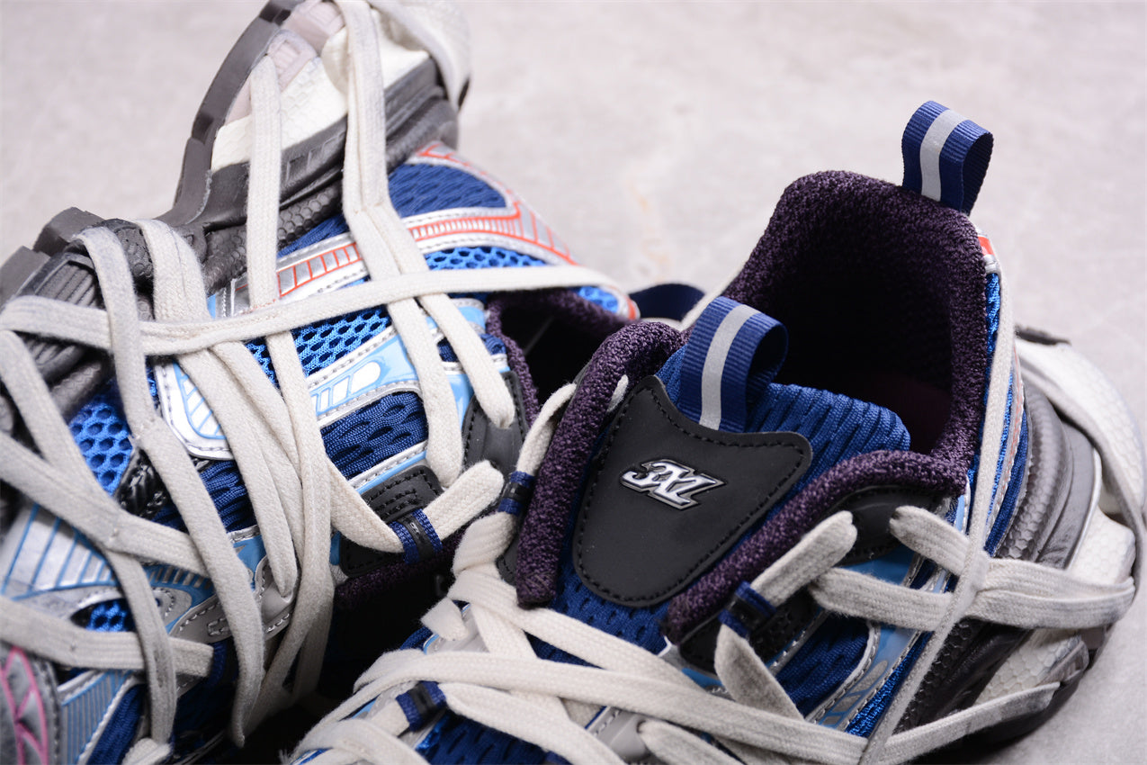 Balenciaga 3XL Extreme Lace Sneaker in Royal Blue/Silver - Best Reps Website 2025