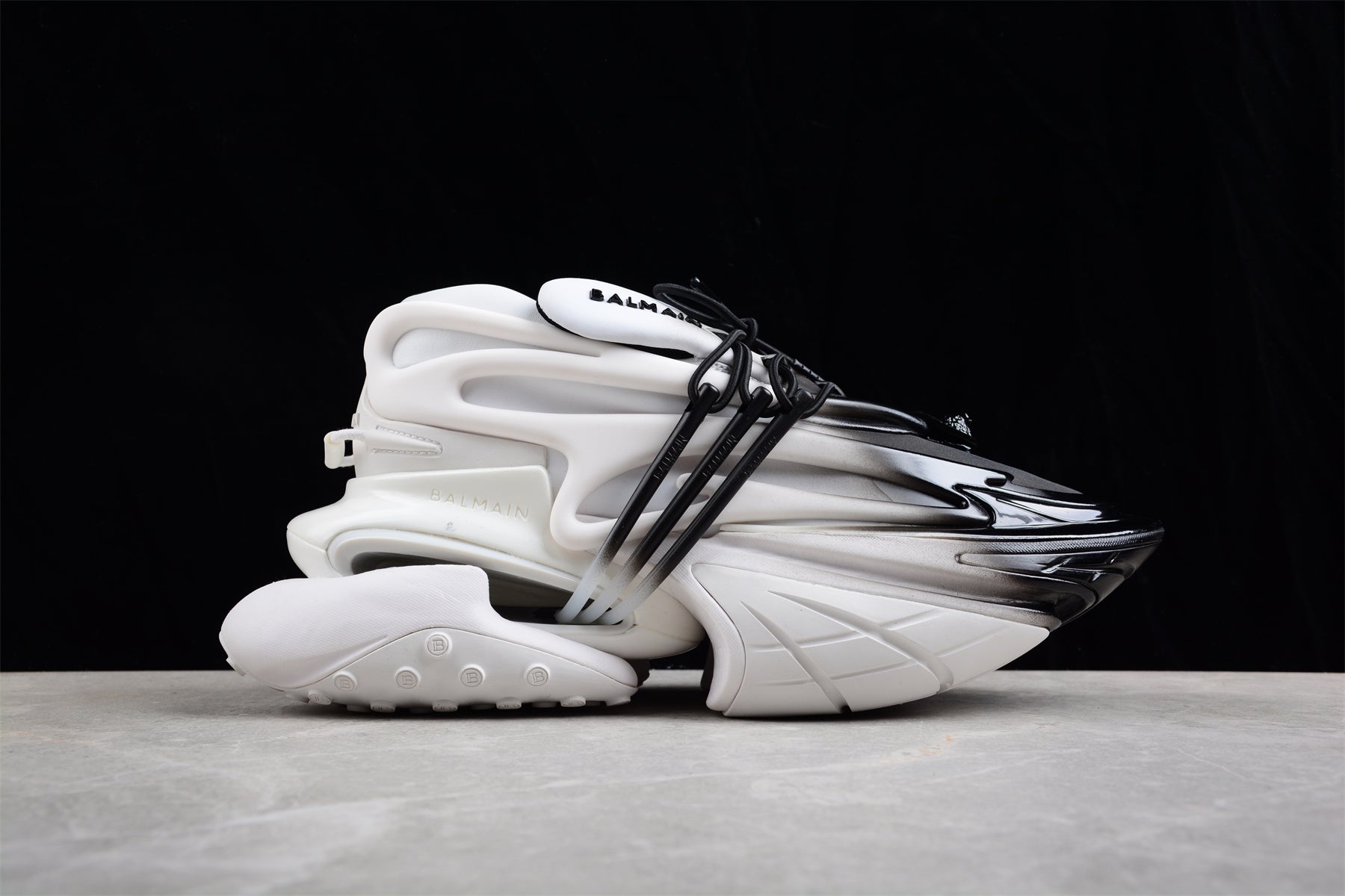 Balmain Unicorn Sneakers in White Gradient – Neoprene &amp; Leather - Best Reps Website 2025