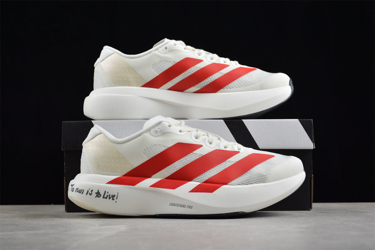  adidas Adizero EVO SL "Off White/Better Scarlet" 