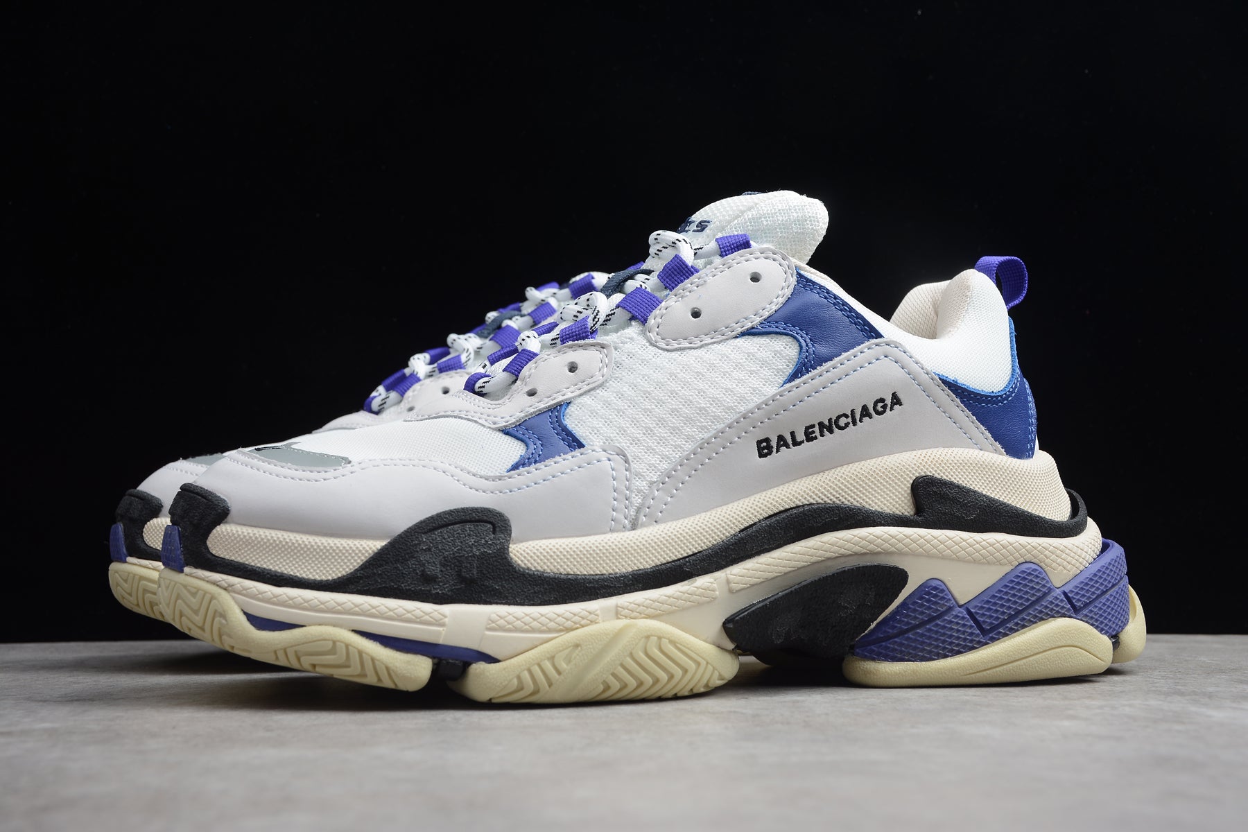 Balenciaga Triple S Sneaker in White/Purple - Best Reps Website 2025