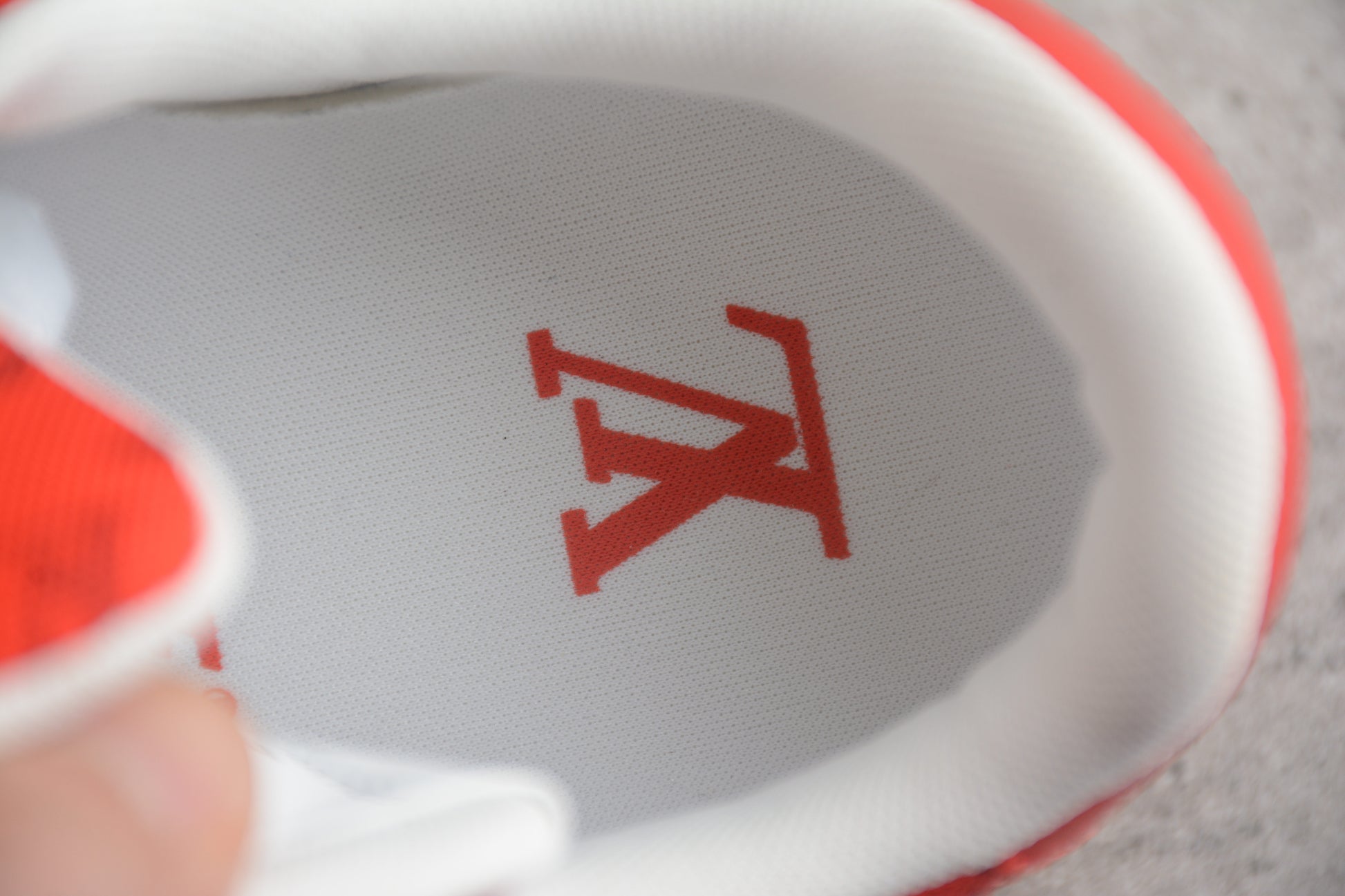 Louis Vuitton x Air Force 1 Low 'White Comet Red'