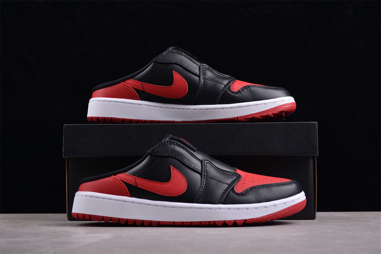 Air Jordan 1 Low Golf "Bred" Mule