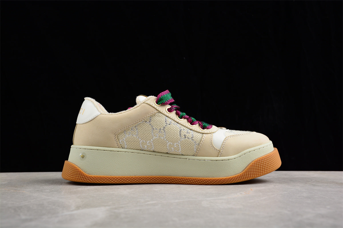 Gucci Screener GG Leather-Trimmed Canvas Sneakers - Best Reps Website 2025
