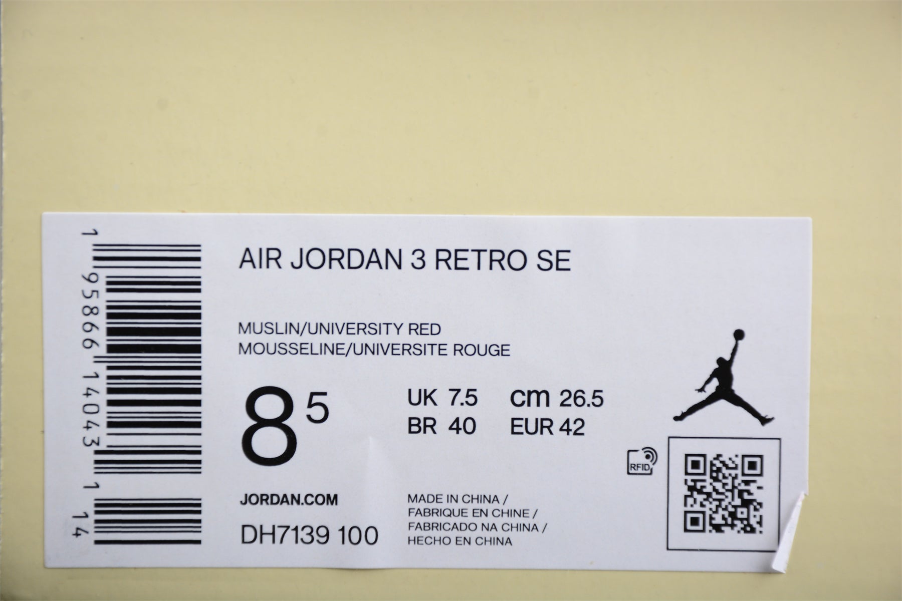 Air Jordan 3 "Muslin" - Best Reps Website 2025